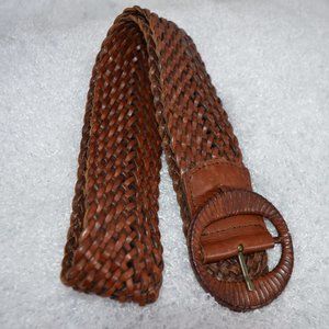 Talbots Woven Genuine Leather Dark Brown Belt